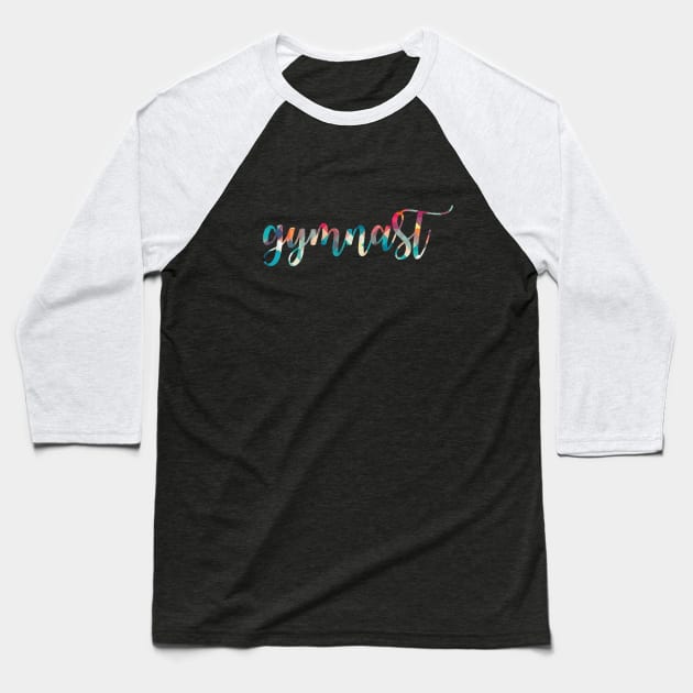 Gymnast Baseball T-Shirt by sportartbubble